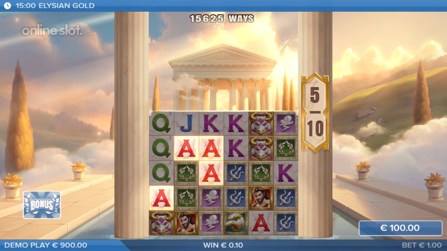 elysian gold slot free spins