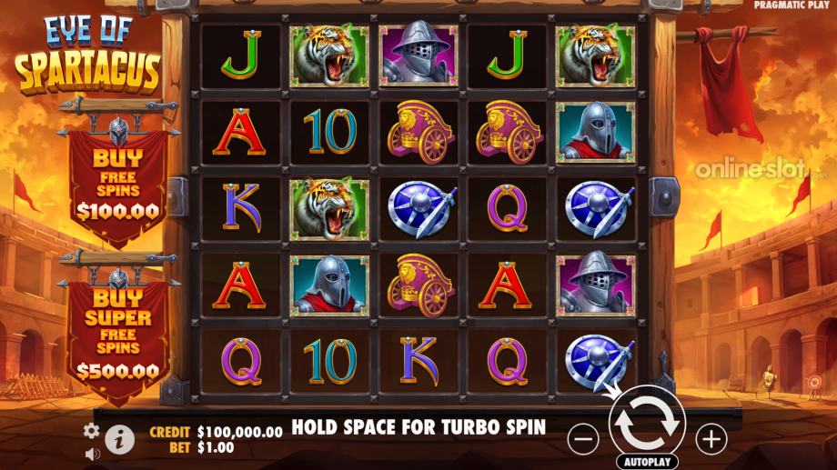 eye of spartacus slot base game