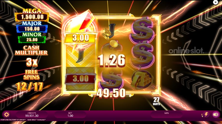 gold blitz fortunes slot free spins