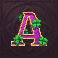 lucky lady leprechaun letter a symbol