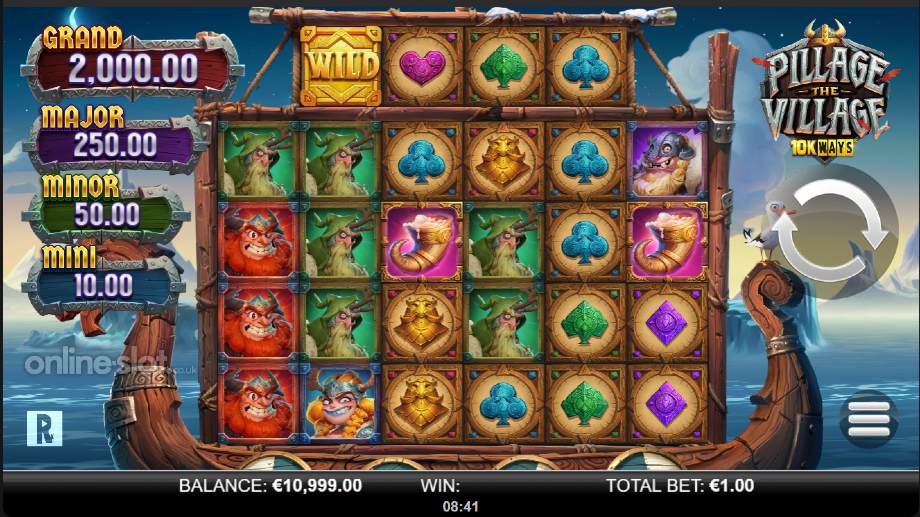 pillage the village 10K ways slot base game