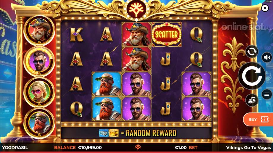 vikings go to vegas wild fight slot base game
