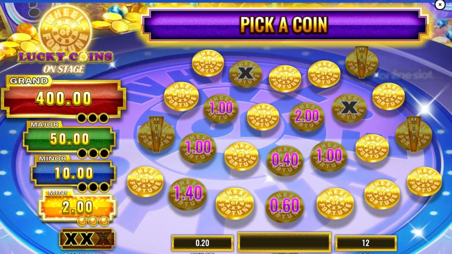 wheel of fortune lucky coins on stage slot jackpot