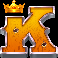 wild west gold blazing bounty letter k symbol