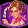 wild west gold blazing bounty purple gunslinger symbol