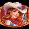 wild west gold blazing bounty red gunslinger symbol