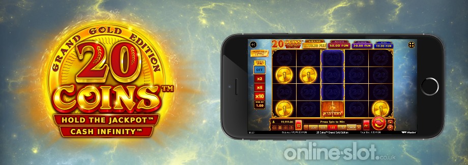 20 coins grand gold edition mobile slot