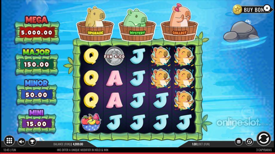 3 capybaras slot base game