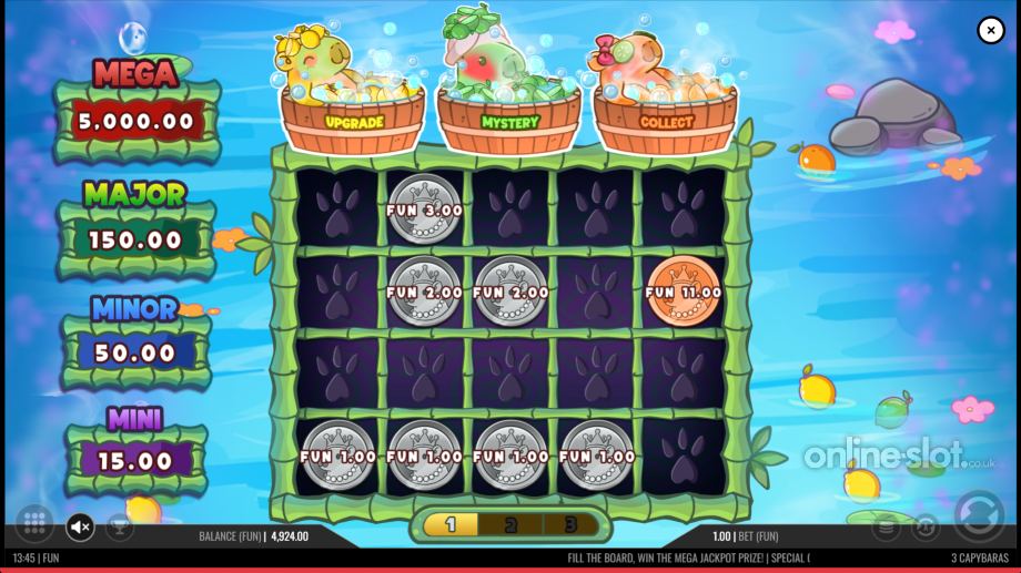 3 capybaras slot hold and win