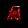 8k ultra gold ultimate letter a symbol
