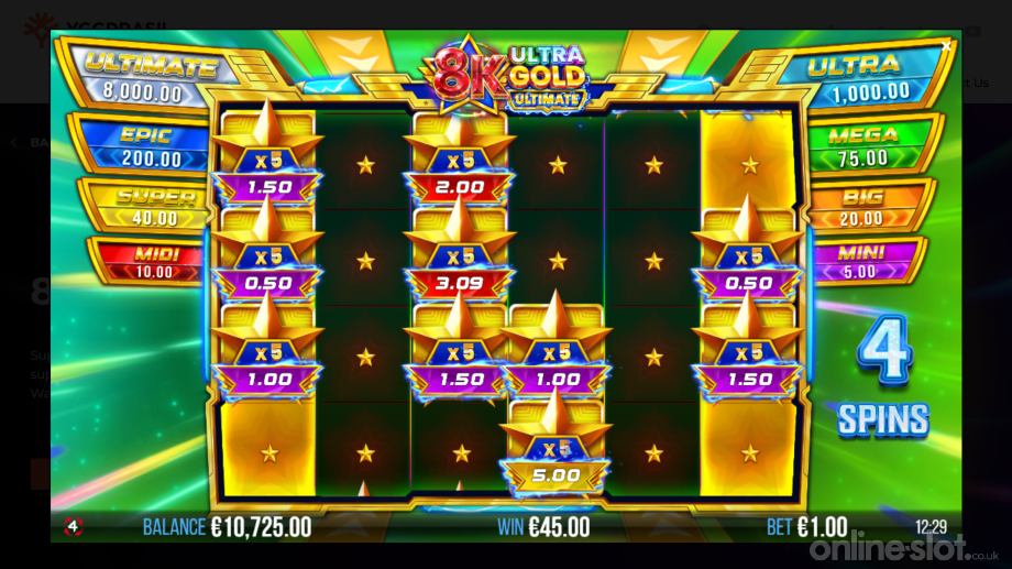 8k ultra gold ultimate slot free spins