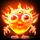 alien invaders flaming alien symbol