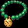 big win cat pawsperity green bead bracelet symbol