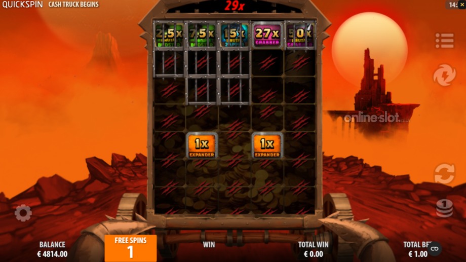 cash truck begins slot free spins