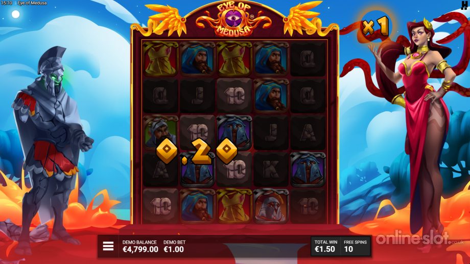 eye of medusa slot free spins