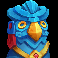 fortune of aztec blue bird symbol