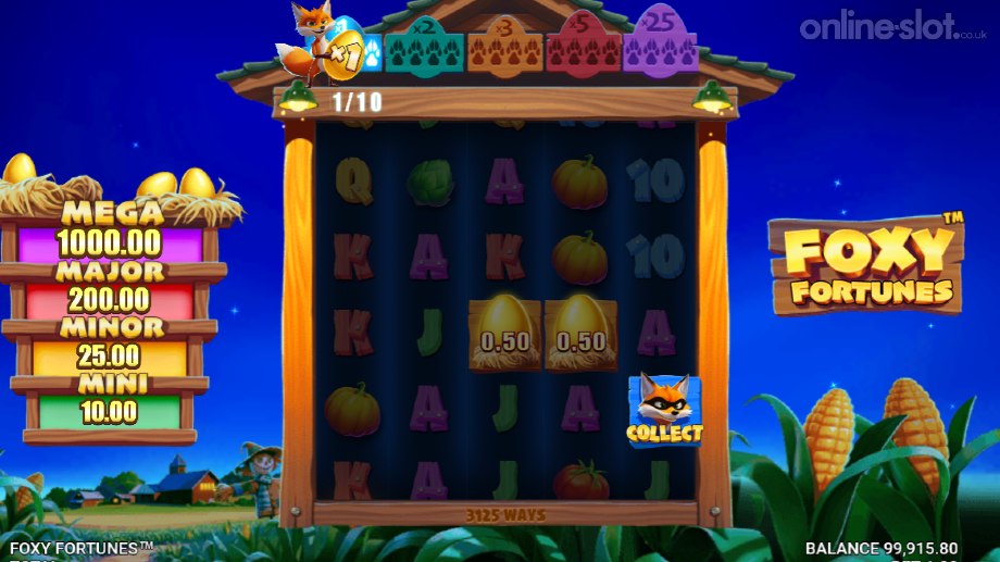 foxy fortunes slot free spins