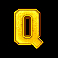 fruit coins hold and win letter q symbol