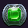 gem fire fortune slot green round gem symbol