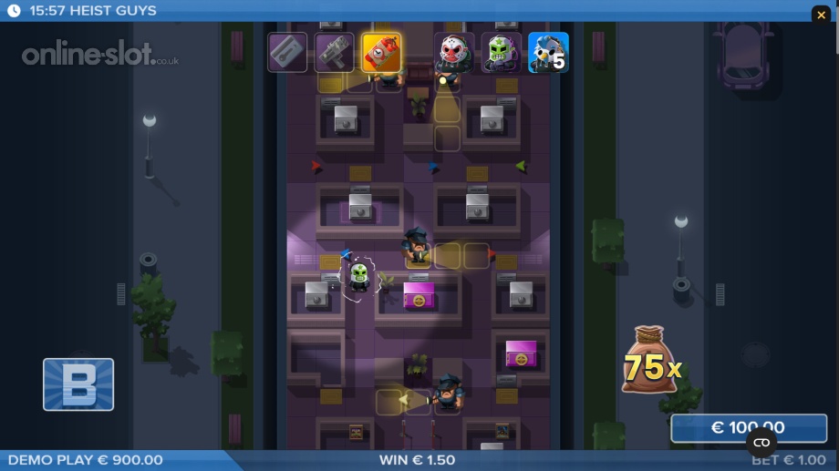 heist guys slot bonus game