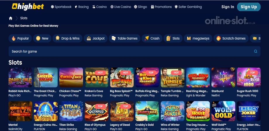 highbet slots site