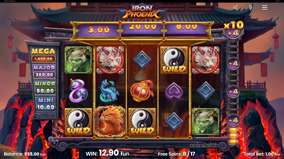 iron phoenix slot free spins