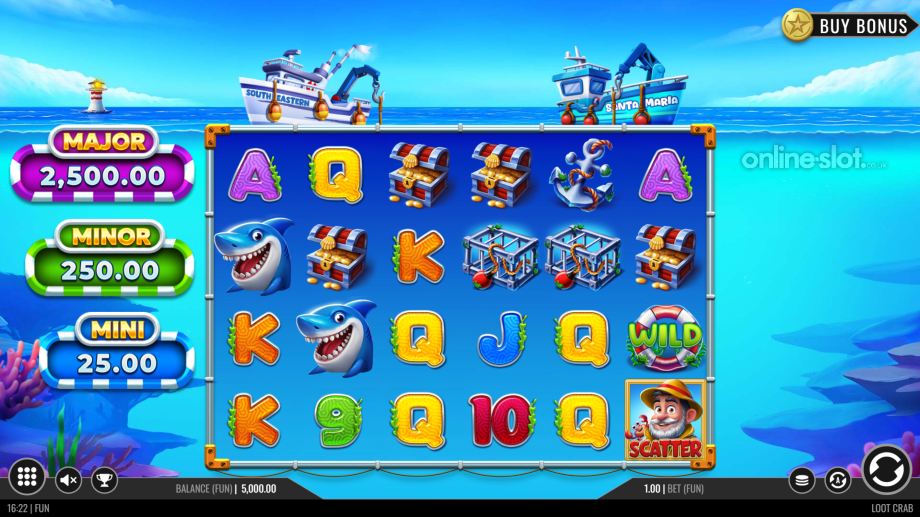 loot crab slot base game