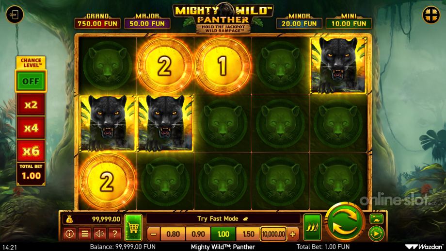 mighty wild panther slot base game