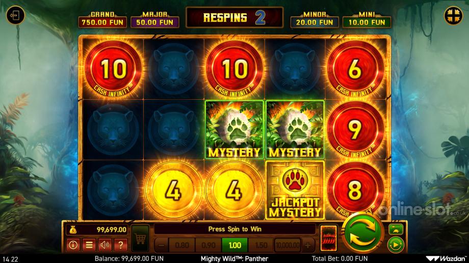 mighty wild panther slot respins