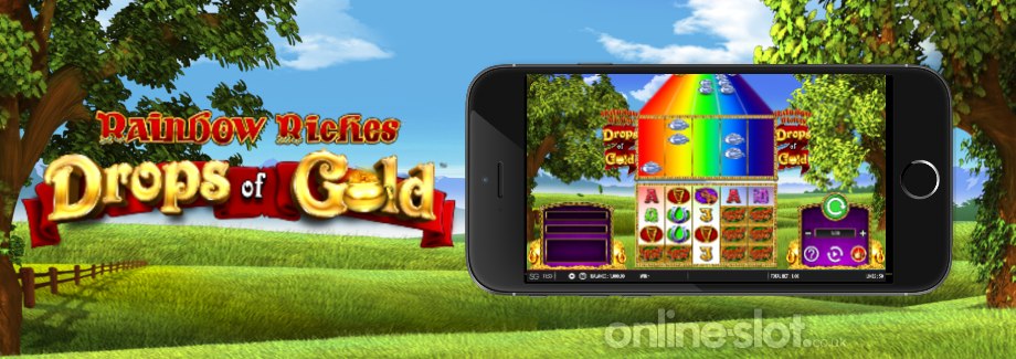 rainbow riches drops of gold mobile slot