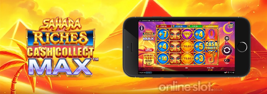 sahara riches cash collect max mobile slot