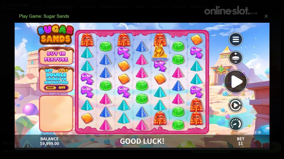 sugar sands slot base game