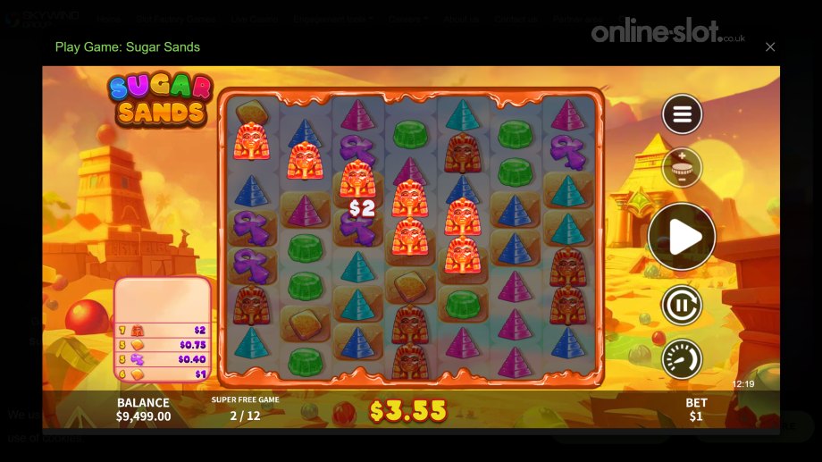 sugar sands slot free spins