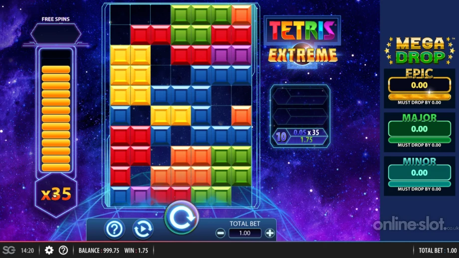 tetris extreme slot base game
