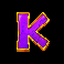 waves of poseidon letter k symbol