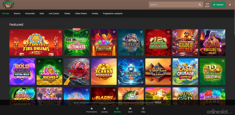 yukon gold casino site