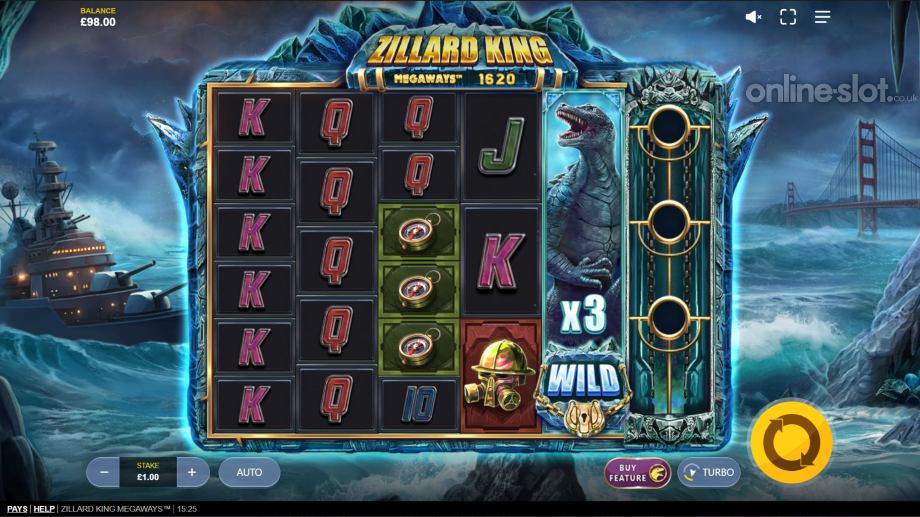 zillard king megaways slot base game