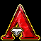 777 diamond strike letter a symbol