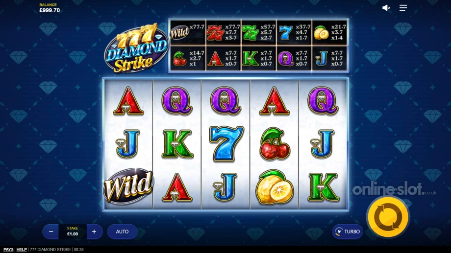777 diamond strike slot base game
