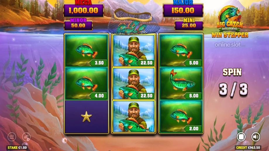 big catch bass fishing win stepper slot free spins