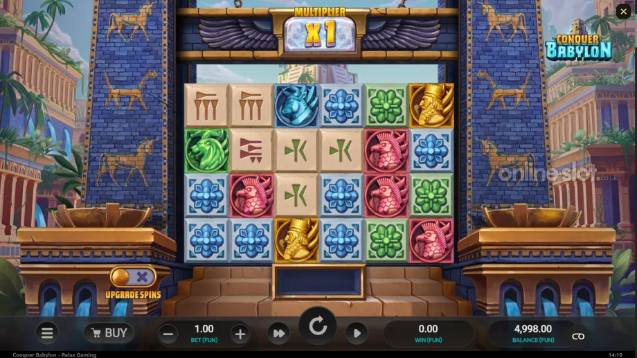 conquer babylon slot base game
