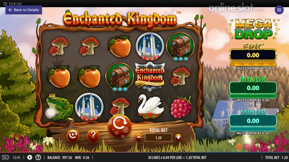 enchanted kingdom slot base game