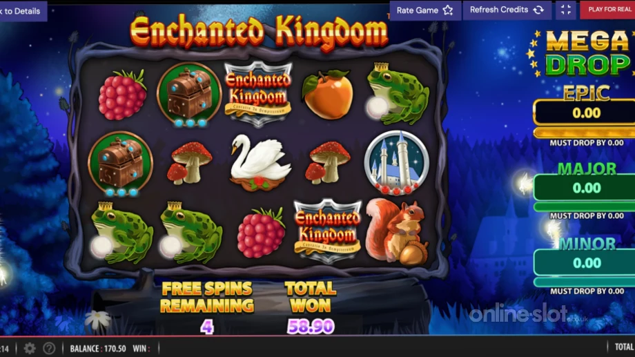 enchanted kingdom slot free spins