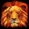 fire blaze orange wizard lion symbol