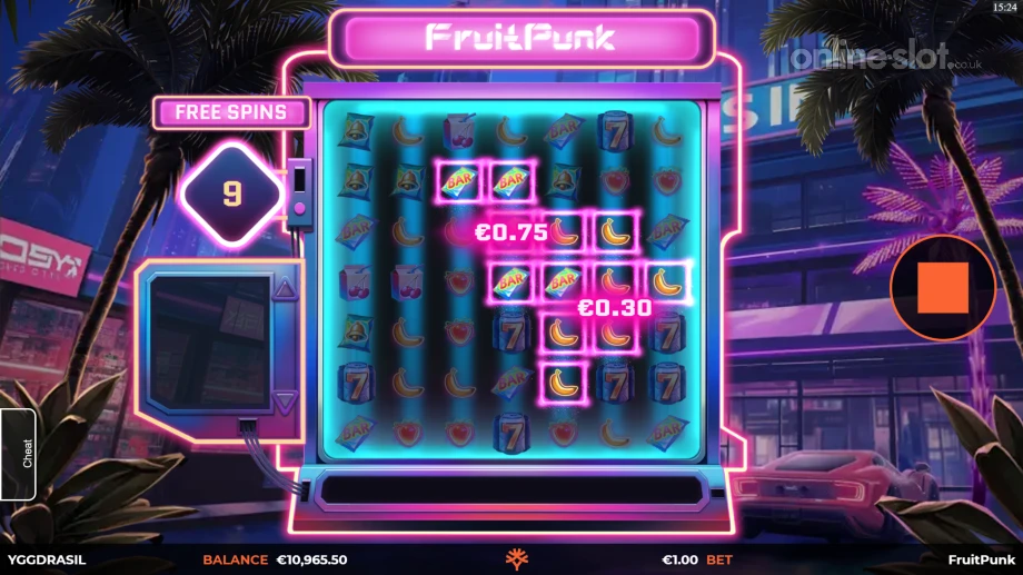 fruitpunk slot free spins