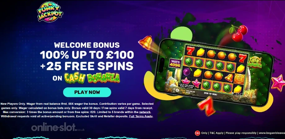 funky jackpot welcome offer
