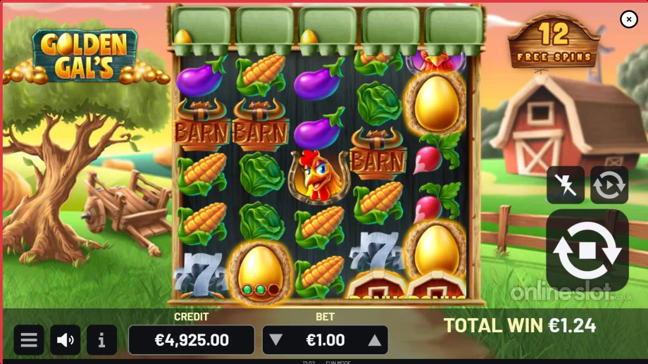 golden gals slot free spins