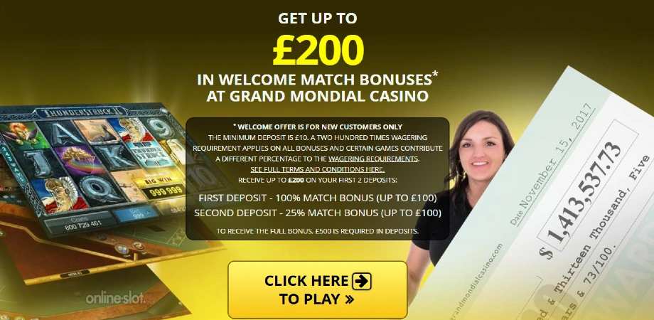 grand mondial casino welcome offer