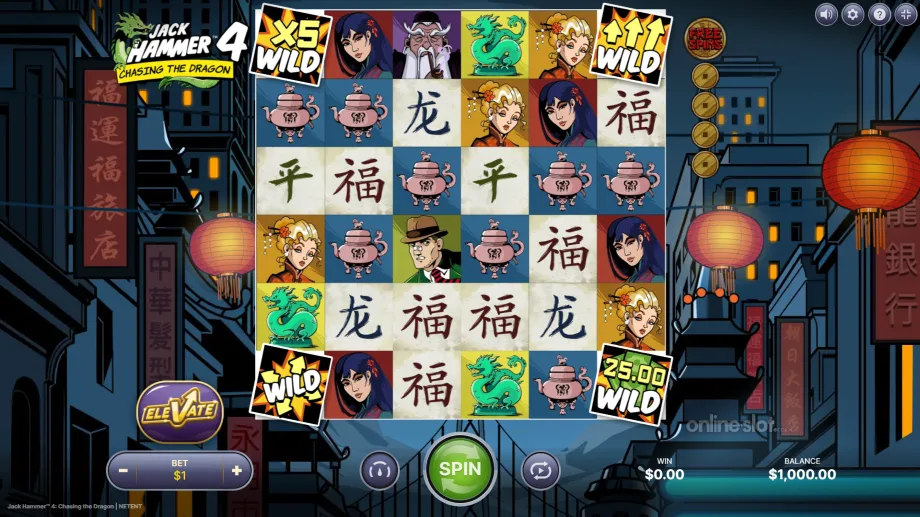 jack hammer 4 slot base game