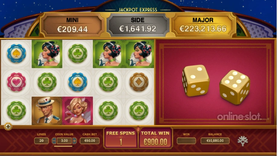 jackpot express slot free spins
